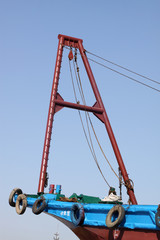 lifting equipment on the ship