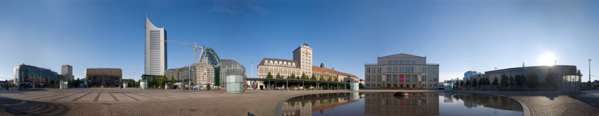 360 Grad vom Leipziger Augustusplatz