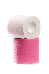 two toilet paper rolls