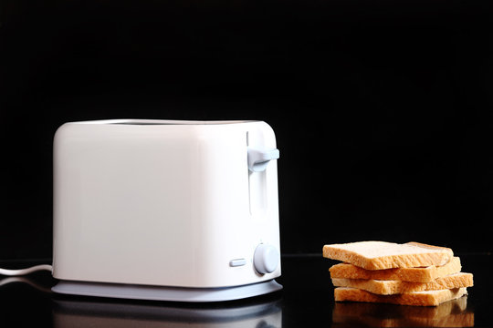 Toasted bread and toaster