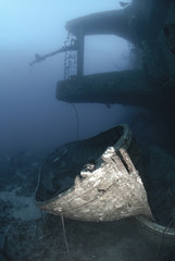 Lifeboats resting on the seabed