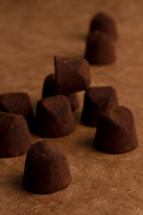 close-up cocoa candy
