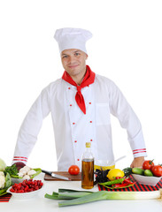 Chef at restaurant