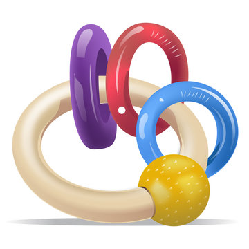 recommend clip art: Baby Rattle Rings