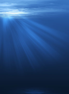 Fototapeta Resplandor bajo el mar