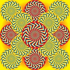 Papier Peint photo Psychédélique Tribal Spin (illusion de mouvement)
