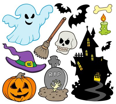 Set of Halloween images