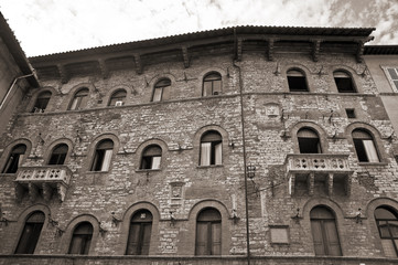 Fototapeta premium Historic Palace. Perugia. Umbria.