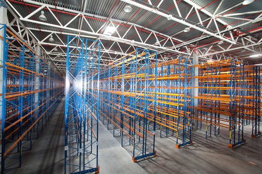 Interior of a modern warehouse