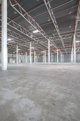 Interior of a modern warehouse