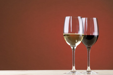 White and red wine