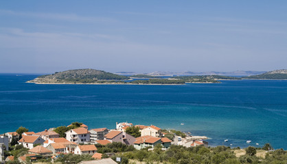Obraz premium Coastline of Dalmatia - Sibenik area (Croatia)