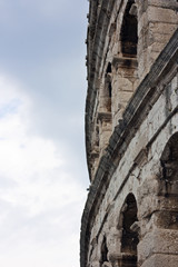 Fragment of amphitheatre in Pula