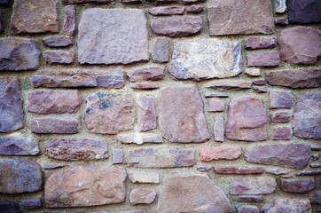 detalle de muro de piedra