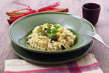 risotto alle zucchine