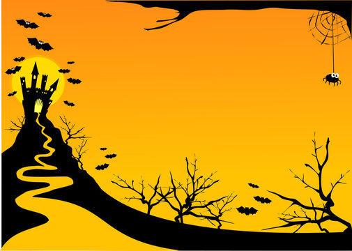 Halloween horizontal background