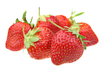 Strawberry berry on white