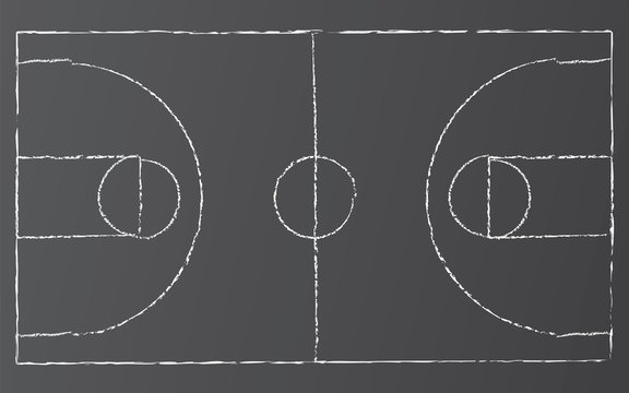 Vector Basketball Court