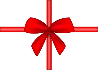 red ribbon bow