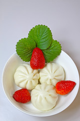 buns and strawberry