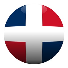 Obraz premium boule republique dominicaine ball drapeau flag