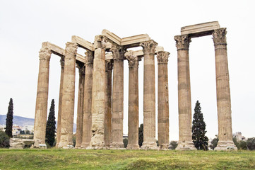 Zeus temple in Athens, Greece