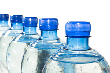 Row of Bottled Water