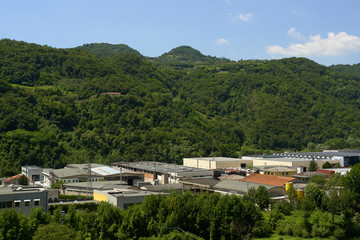 Fototapeta na wymiar Święty Piotr mussolino strefy przemysłowej prowincji Vicenza