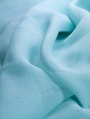 blauer Chiffon Stoff