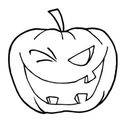 Halloween Pumpkin Winking