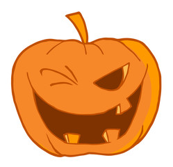 Halloween Pumpkin Winking