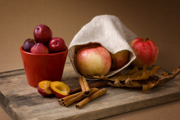 apples and plums