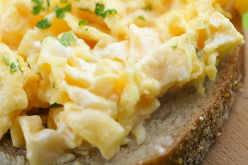 Photo sur Plexiglas Oeufs sur le plat scrambled eggs