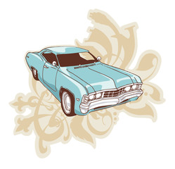 Chevrolet Impala Lowrider - obrazy, fototapety, plakaty