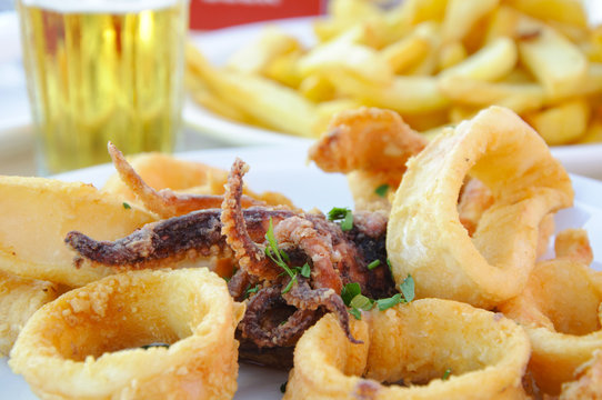 Fried fish at lunch