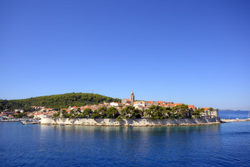 Fototapeta na wymiar Korcula, miejsce urodzenia Marco Polo w Chorwacji
