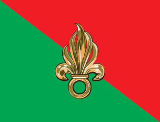 French foreign legion flag