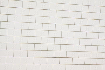white ceramic tile wall