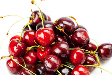 cherries  isolated on white