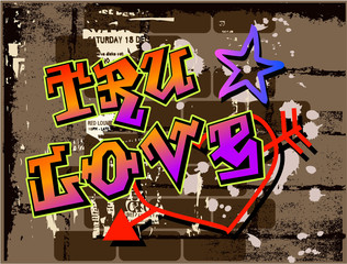 True Love grafitti
