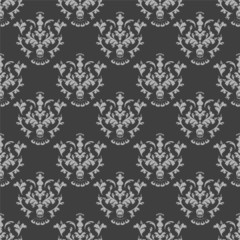 Sewamless pattern of damask ornaments