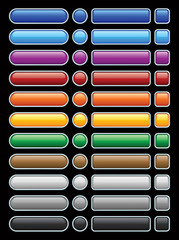 Popular color buttons.Vector