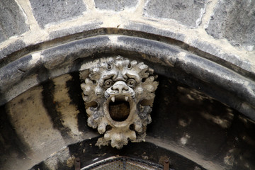 Detail der Marienkirche in Pirna