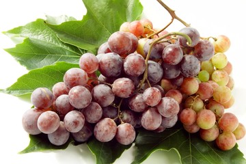cluster of pink grapes