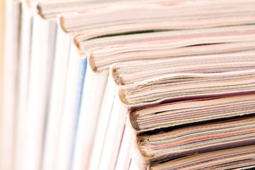 Stack of magazines