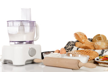 Food processor, ingredients, bakery and pastry products