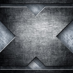 x pattern metal plate