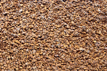 closeup of Instant grunge Coffee background, texture