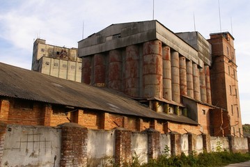 Fototapeta premium Agricultural grain elevator