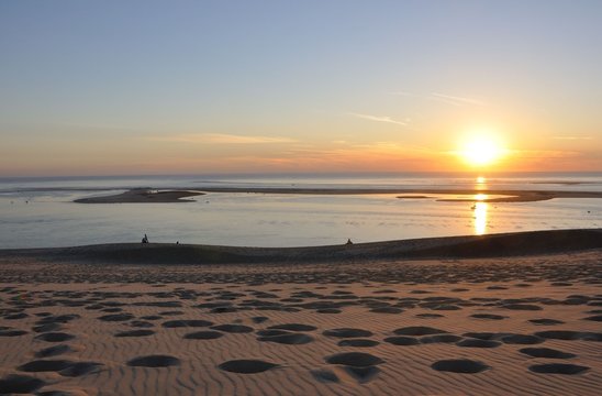 coucher de soleil sur la dune du pyla 10
